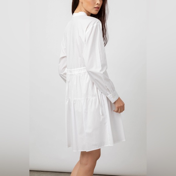 Rails Ivy Dress White Mini Long Sleeve - Picture 2 of 13
